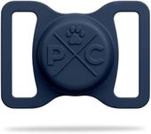 Pup Culture AirTag Dog Collar Holder, Extra-Durable, Lightweight, and Protective AirTag Case for Dog Collar - Track Your Pet Using an Apple AirTag - Dog Collar AirTag Holder- Navy 1.5 Inch Collar