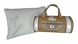 Marina Decoration Rayon from Bamboo Oreiller Breathable Sleeping Hard Memory Foam Pillow with Removable Zipper Washable Cover, 1 Piece Queen Size