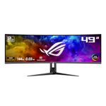 ASUS ROG Swift 49” Curved QD-OLED Gaming Monitor (PG49WCD) - Dual QHD 32:9 (5120x1440), 144Hz, 0.03ms, G-SYNC Compatible, Custom Heatsink, Uniform Brightness, Smart KVM, 90W USB-C PD, DisplayHDR 400