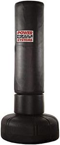 Power Systems PowerForce Freestanding Bag, Adjustable Height Strike Bag for Mixed Martial Arts, 77 x 33.5 Inches, Black (88214)