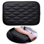 pengxiaomei Car Armrest Pad, Black Car Center Console Cover Waterproof Center Console Pad Car Armrest Seat Box Cover Protector for Most Vehicle, SUV, Truck, Car