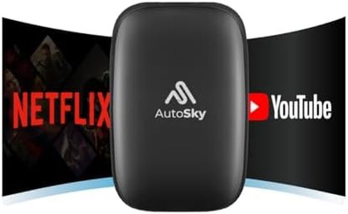 AutoSky Wireless CarPlay and Android Auto AI Box Lite for Factory Wired CarPlay Cars - Supports Netflix and YouTube - Go Wireless CarPlay and Android Auto. Wired CarPlay Required