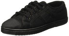 Liberty Boys Tennis-E Black School Uniform Shoe - 6 UK (80021561)