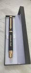 US CRAFT Personalized Unique Black Gold Matt Finish Pen With Name With Wooden Box Ideal Gift For Any Special Occasion (BLACK) For Name Embossed Whatsapp On 8879003556