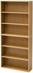 Yamazen CMCR-1360 (LBR) Bookshelf, Width 23.2 x Depth 6.7 x Height 52.8 inches (59 x 17 x 134 cm), 6 Tiers/Separate Type, Comic Storage, 240 Bookcases, Assembly Item, Light Brown (Wood Grain)