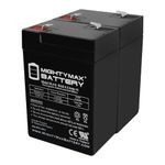 Mighty Max Battery Exit Sign Battery 6V 4.5Ah Backup - 2 Pack