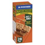 NATURE VALLEY - VALUE PACK SIZE - Oats Honey Granola Bars, 1.28 Kilogram Package, No Artificial Colours, No Artificial Flavours, Snack Bars, Made with Whole Grain Oats, Made with Honey