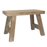 Gisela Graham Small Wooden Rustic Decorative Bench