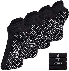 unenow Unisex Non Slip Socks with Grips Cushion for Yoga Pilates Barre Home & Hospital