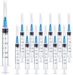 25 Pack 3ml 23Ga Lab Syringe Tools with Measurement, Individually Packed