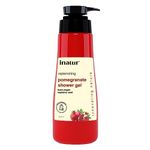 inatur Pomegranate Shower Gel | Rejurvenating,Refreshing| Sulfate-free, Gentle, and Mild | For All Skin Types| 350ml