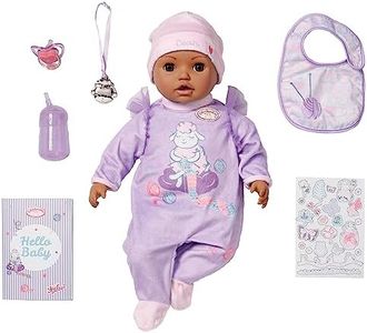 Baby Annabell Active Leah 706640-43cm Doll with Soft Cuddly Body and Realistic Features & Sounds - Includes Clothing & Accessories - Require 3 AAA Batteries (Not Included) - For Kids From 3+ Years