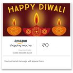 Amazon Shopping Voucher - Happy Diwali- Brown Diyas