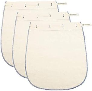 Reusable Nut Milk Bags for Straining - Unbleached Cotton Almond Milk Bags - BPA-Free Oat Milk Strainer Bags - Washable Juice Filtration Bags (Set of 3 X-Large - 14"x12")
