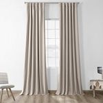 Half Price Drapes PRCT-BO02B-108 Solid Cotton Blackout Curtain, 50 x 108", Hazelwood Beige