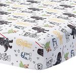 Lambs & Ivy Star Wars Classic Fitted Crib/Toddler Sheet - Yoda/Darth Vader