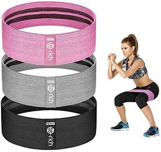 Te-Rich Resistance Bands, Fabric Booty Bands for Women, Cloth Workout Bands Resistance Loop Bands, Non-Slip Thick Squat Bands for Butt, Legs, Thigh, Hip and Glute Exercise