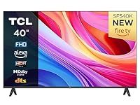 TCL 40SF540K 40-inch FHD Smart Television - HDR & HLG-Dolby Audio-DTS Virtual X/DTS-HD-Metal Bezel-less-Dual-band Wifi 5-with Fire OS 7 system