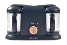 BEABA Babycook Duo 4 in 1 Baby Food Maker, Puree Steamer and Blender for Purees, Grinder with Auto Steam Cooking, Lrg 9.1 Cup Capacity, Makes 54 Servings in 20 Mins, Midnight