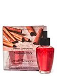 Bath & Body Works, Slatkin & Co, Wallflowers Home Fragrance Bulb Refills in Cinnamon Stick[ 1 Package= 2 Refills]