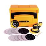 Mirka DEROS 5650CV Random Orbital Sander Grip in a Case for Ø 125mm & Ø 150mm sandpaper / 5mm Orbit / 230V / UK-Plug