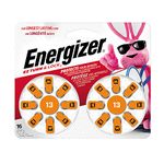 Energizer Batteries AZ13DP EZ Turn and Lock Hearing Aid, Size 13, 16 Count