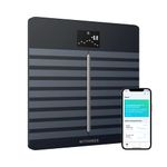 Withings Body Cardio – Premium Wi-Fi Body Composition Smart Scale, Tracks Heart Health, Vascular Age, BMI, Fat, Muscle & Bone Mass, Water %, Digital Bathroom Scale with App Sync via Bluetooth or Wi-Fi