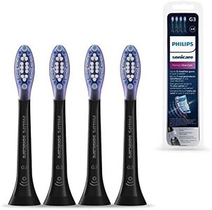 Philips Genuine Sonicare Premium Gum Care Replacement Brush Heads, 4 Pack, Black - HX9054/33