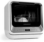 Cookology CMDW2 Mini Portable Dishwasher Table Top with Baby Bottle Rack (Silver)