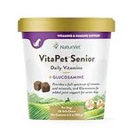 NaturVet VitaPet Senior Daily Vitamins Plus Glucosamine for Dogs, 60 ct Soft Chews , Made in USA