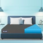 The Sleep Company SmartGRID Ortho 8 Inch Mattress King Size | AIHA Certified Medium Firm Orthopedic Mattress for Back Pain Relief | Japanese SmartGRID Technology |78x72 | 10 Years Warranty | Grey