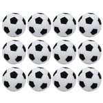 BQSPT 32mm Foosball Balls Foose Balls Table Soccer Game Replacement Foosballs 12pcs,Foosball Balls Official 32mm Mini Table Footballs Ball Accessory Black(12 Pack)