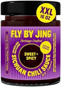 FLYBYJING XL Sweet + Spicy Sichuan Chili Sauce: Perfect for Noodles, Proteins, Veggies, Fish, Dumplings and Everything Else - Hot Sauce, Marinade and Glaze made w/Premium Chilis - Vegan, 16oz Jar