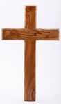 Wood Cross Wooden Cross. Plain Holy Land wood cross.Olive