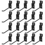 20 Pcs Pegboard Hooks for Slatwall Hooks, 10 cm/3.93 Inch Slat Wall Hooks, Slat Wall Panel Display Hooks, Heavy Duty Single Prong Wall Hanging Hooks for Garage Retail Store Kitchen Tool Display Hooks