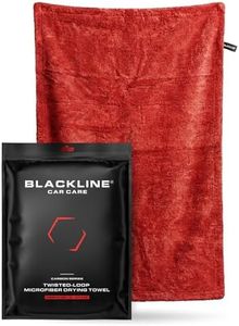 Blackline Car Drying Towel - 2ft x 3ft XL-Popular Pick Among Detailing Pros - 1300 GSM Microfiber Towel - Absorbs Over 8lbs of Water - Leaves No Streaks, Spots or Scratches - Dries an Entire Car