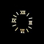 BanteyBanatey® Golden Acrylic Roman Numbers | Numerals, Digits for Clock Making in Resin Art, MDF Craft, Decoupage Craft, DIY Craft As a Clock Accessory Numbers with Dash (4 Numbers and 8 Dash)