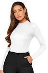 ILLI LONDON Women's Top (Il T-143, 145, 146, 204, 205, 206_White_Medium, Slim Fit)