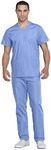 CHEROKEE Womens Unisex Top and Pant Medical Scrubs Set, Ciel, Small US