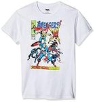 Marvel mens Marvel Men's Avengers Comics Crew T-shirt T Shirt, White, X-Large US