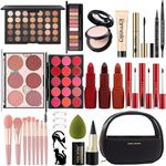 All In One Makeup Kit, Makeup Kit for Women Full Kit,Multipurpose Women's Makeup Sets,Beginners and Professionals Alike,Easy to Carry (Black)