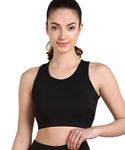 Rock Paper Scissors Women's Microfiber Non Padded Wire Free Sports Bra (ONSWG-SPORTSBRA-BLACK-XL_Black_XL)