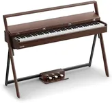 Donner OURA R300 88 Key Weighted Keyboard Piano for Advanced, Home Digital Piano with 88 Keys Graded Hammer Standard Keyborad, Bluetooth, LOCAL OFF, 2*15W, Half-pedal, 256 Polyphony, Walnut Wood Color