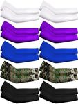 Geyoga 10 Pairs Kids Arm Sleeves Su