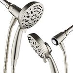 AquaDance New Magnetic Guidance Docking System - High-Pressure 8-setting Handheld Shower Head with Giant 5 inch Face, Magnetic Bracket, Extra-long 72 inch Stainless Steel Hose/All Nickel Finish