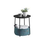 VASAGLE Small Round Side End Table,