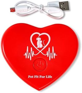 Pet Fit For Life Rechargeable Heart Beat Simulator with USB Cord - Reduce Pet Anxiety with This Heartbeat Sound Machine - Your Cat, Kitten, Dog, or Puppy Will Love It