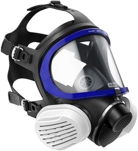 Dräger X-plore 5500 Full Face Mask Respirator with 2x P3 R Dust Mask Filters - Full Mask for Construction, Woodworking, DIY, Sanding, Mining - Complies with CE EN136 - EN143
