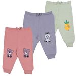 Toddylon Baby Boys' Pyjamas Cotton Pajama Pants Printed Lower Regular Fit Pyjama Bottoms (Pastel Shades, 6-9 Months)