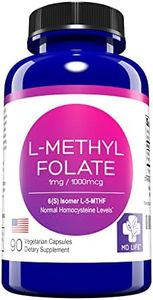 MD.LIFE L-Methylfolate 1 mg. 90 - Capsules- 5-MTHF Folate Supplement